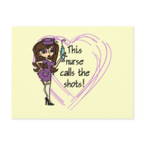 Brunette Nurse T-shirts and Gifts Post Cards