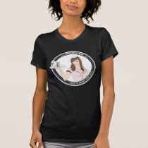 Brunette PopChiX Girl t-shirts