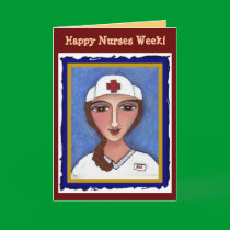 Brunette RN - Happy Nurses Week card (2) by folkartblonde Brunette RN - Happy Nurses Week card (2)