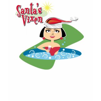 Brunette Santa's Vixen T-shirt shirt