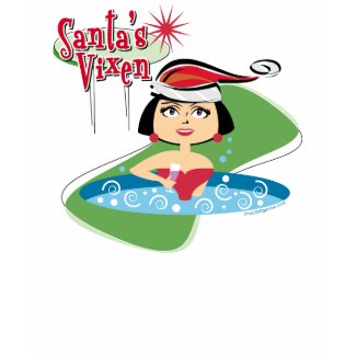 Brunette Santa's Vixen T-shirt shirt