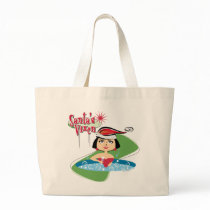 Brunette Santa's Vixen Tote Bag
