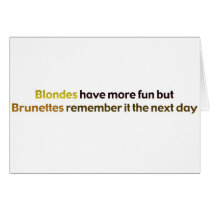 Brunettes&BlondesBumperStik cards