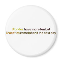 Brunettes & BlondesBumperStik magnete