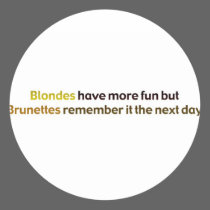 Brunettes&BlondesBumperStik stickers