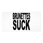 Brunettes Suck Personalized Photo Card