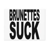 Brunettes Suck postcards