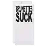 Brunettes Suck Rack Card