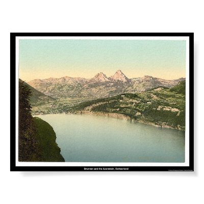 Brunnen and the Axenstein,  Switzerland Posters by eyecandy
