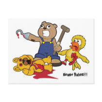 Bruno & Bamse Postcard postcards