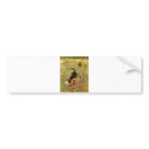 Bruno Liljefors - Beagle Dog and Fox 1885 Oil Bumper Stickers