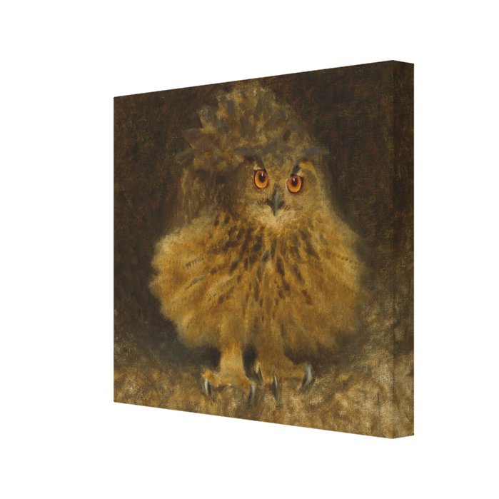 Bruno Liljefors Eagle owl CC0482 Wildlife Canvas Print