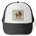 Bruno Liljefors Juvenile Grouse Hunter Study 1924 Mesh Hats