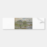Bruno Liljefors  Landscape W/ Cranes @ Water  1924 Bumper Stickers