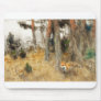 Bruno Liljefors - Räv i skogsparti Fox Trees oil Mouse Pad