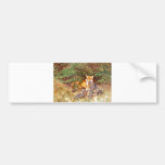 Bruno Liljefors - Vixen w/ Cubs & byte 1913 Fox Bumper Stickers
