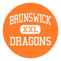 Brunswick - Dragons - High - Brunswick Maine stickers by customteamsportswear Brunswick - Dragons - High - Brunswick Maine stickers