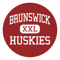 Brunswick - Huskies - Junior - Brunswick Maine stickers by customteamsportswear Brunswick - Huskies - Junior - Brunswick Maine stickers