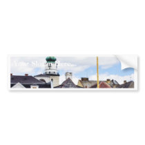 Bruntal Town Square In May With A May Pole bumper stickers by lifesphere Bruntal Town Square In May With A May Pole bumper stickers