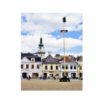 Bruntal Town Square In May With A May Pole photo sculptures by lifesphere Bruntal Town Square In May With A May Pole photo sculptures