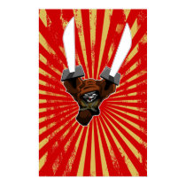 Brunzie sword lunge grungy blast lines poster posters
