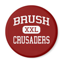 Brush - Crusaders - Middle School - Brush Colorado magnets by customteamsportswear Brush - Crusaders - Middle School - Brush Colorado magnets