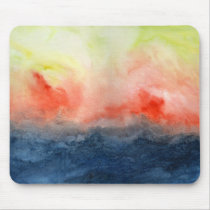 Brush Fire Watercolor Mouse Pads