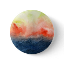 Brush Fire Watercolor Pinback Buttons