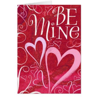brush heart card