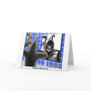 Brush With Death Funny Halloween Cartoon Gifts card