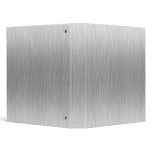 Brushed Aluminum Stainless Steel Textured binders