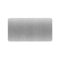 Brushed Aluminum Stainless Steel Textured Custom Address Label
