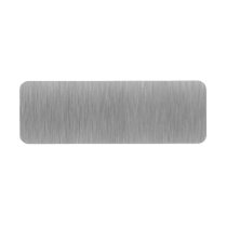 Brushed Aluminum Stainless Steel Textured Return Address Label