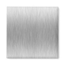 Brushed Aluminum Stainless Steel Textured Fridge Magnet