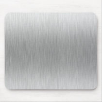 Brushed Aluminum Stainless Steel Textured Mouse Pad