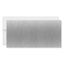 Brushed Aluminum Stainless Steel Textured Picture Card