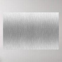 Brushed Aluminum Stainless Steel Textured Print