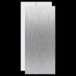 Brushed Aluminum Stainless Steel Textured Custom Rack Cards
