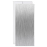 Brushed Aluminum Stainless Steel Textured Custom Rack Cards