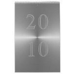 brushed metal 2010 wall calendars