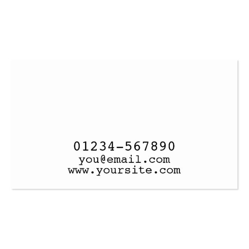 Brushed Metal #7A Business Card Template (back side)