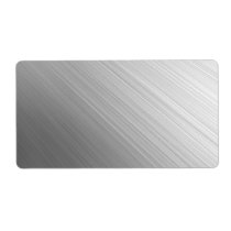 Brushed Metal Avery Label