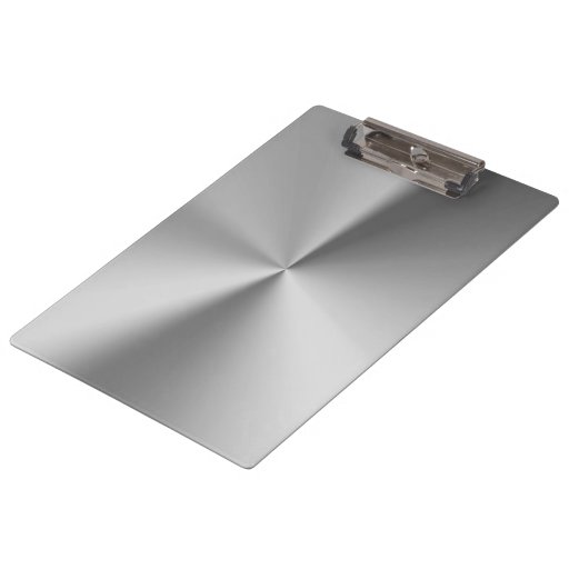 Brushed metal clipboards Zazzle