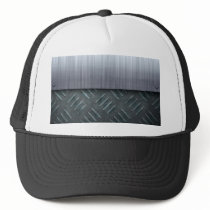 Brushed Metal Diamond Plate Template Hat