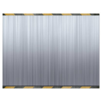 Brushed Metal Hazard Construction Layout Flyers