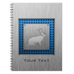 Brushed Metal look Bunny Notebooks