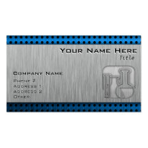 Brushed Metal-look Chemistry Business Card