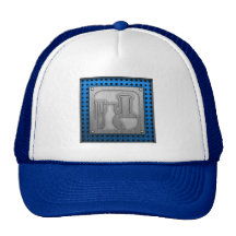 Brushed Metal-look Chemistry Mesh Hat