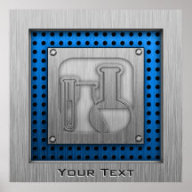 Brushed Metal-look Chemistry Poster