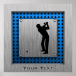 Brushed metal look Golf